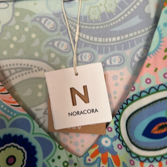 NWT NORACORA XXL Boho V-Neck Tunic Mini Dress Multicolor Paisley Dress - Picture 3 of 8